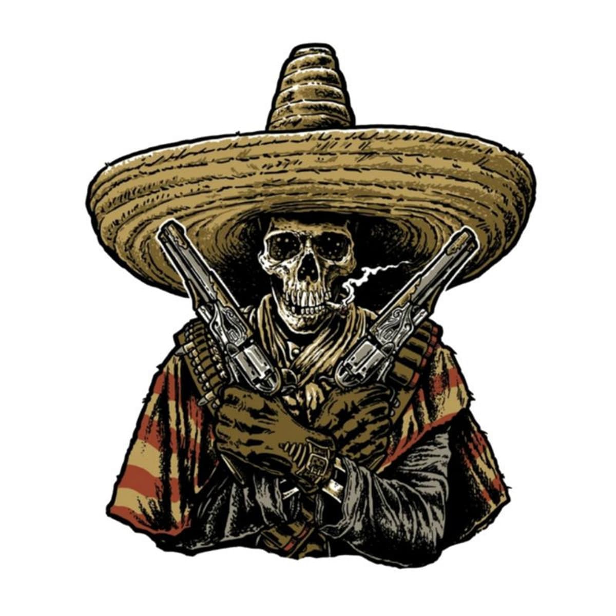 Lethal Threat - Autocollant / Sticker - Lethal Threat Mini Devil Bandido 6 X 8cm