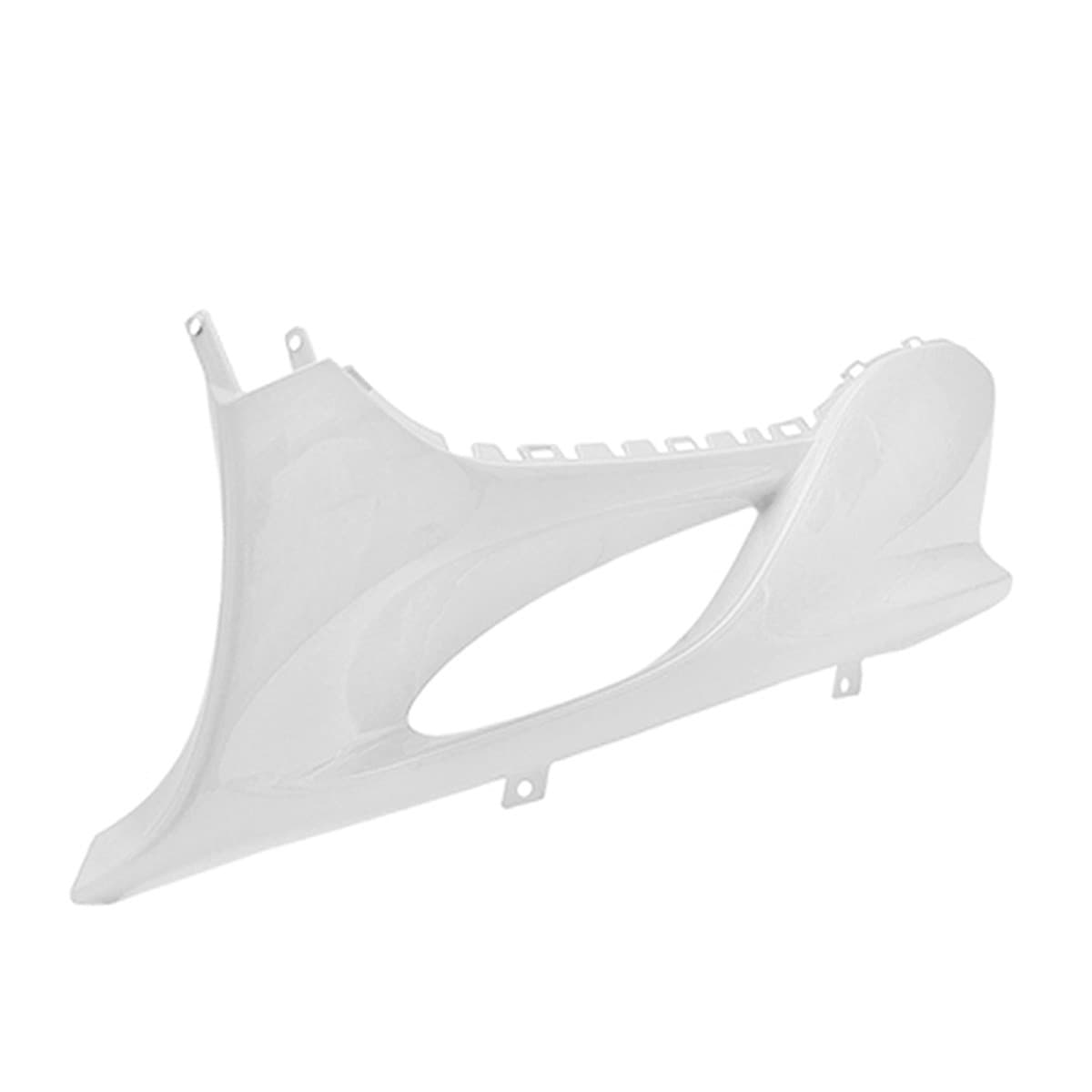 Tnt - Dessous De Tablier Gauche Mbk Mach G Yamaha Jog R - Blanc / Noir Brillant Tnt Blanc