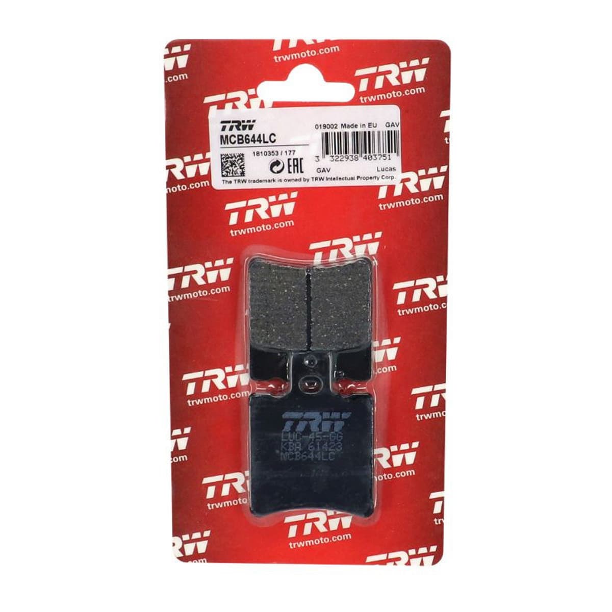 Trw - Plaquettes De Frein Mbk Booster Yamaha Bw's - Trw