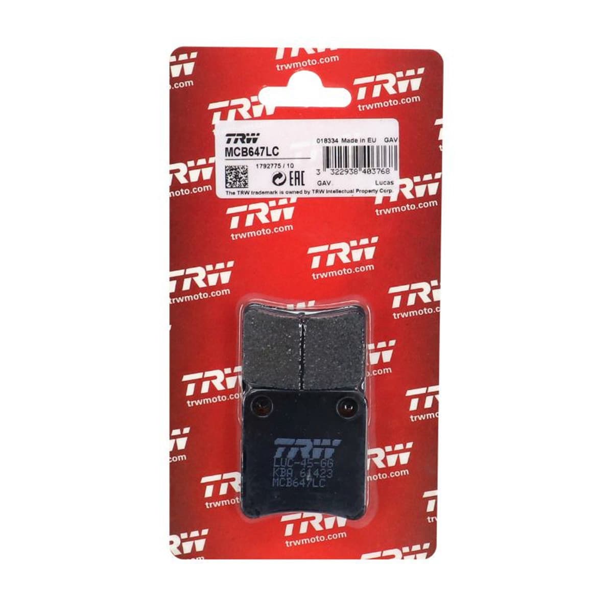 Trw - Plaquettes De Frein Daelim Peugeot Tweet Vivacity - Trw