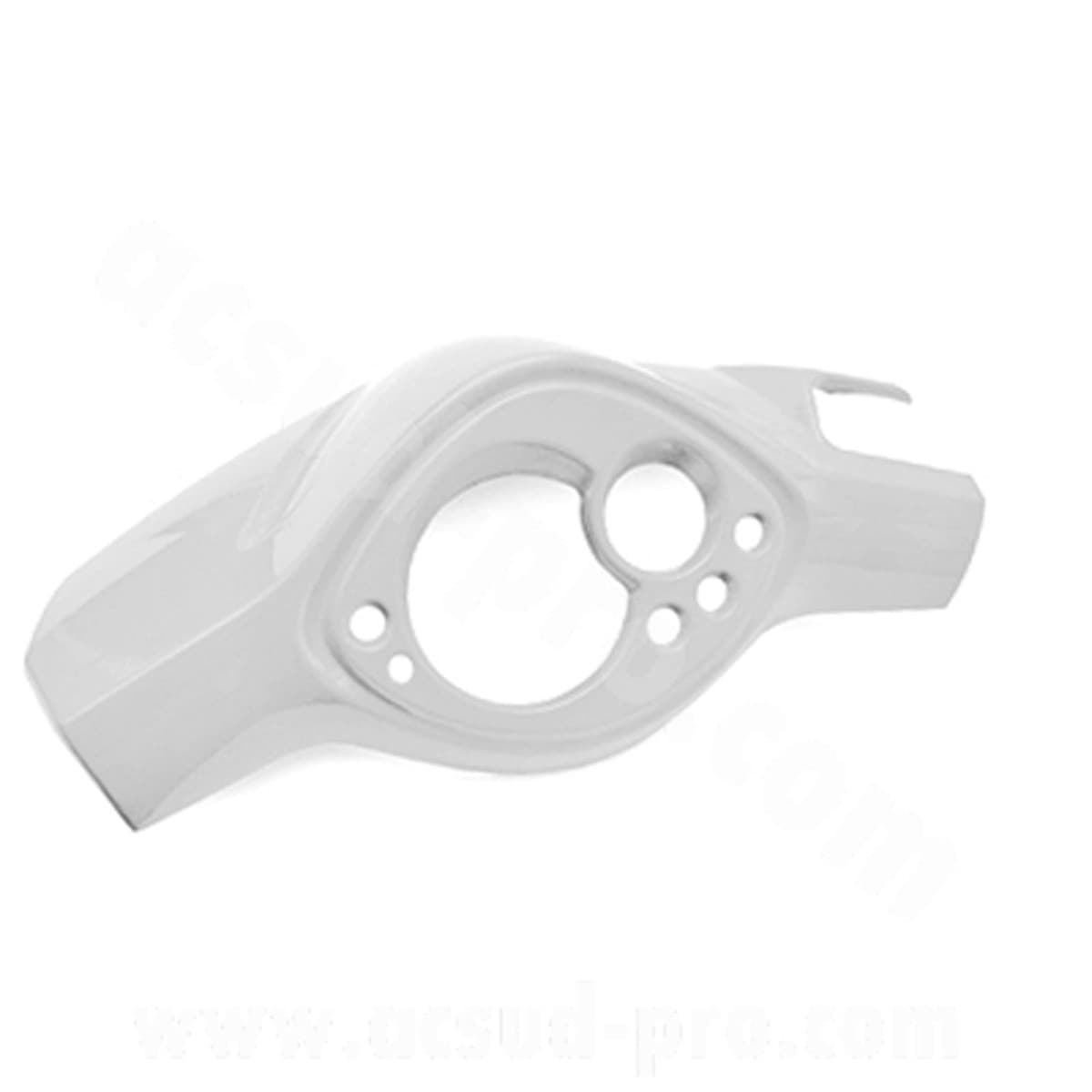 Tnt - Couvre Guidon Mbk Mach G Yamaha Jog R - Blanc / Noir Tnt Blanc Métal