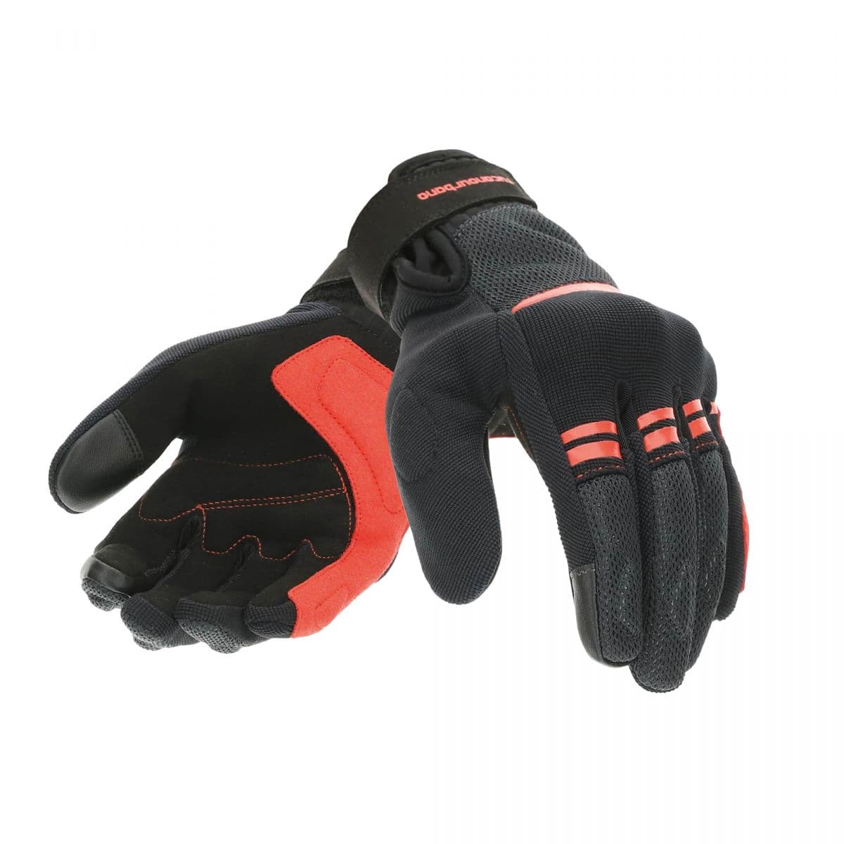 Tucano Urbano - Gants Moto - Tucano Lady Penna (femme) Printemps / Été - Noir / Rouge M