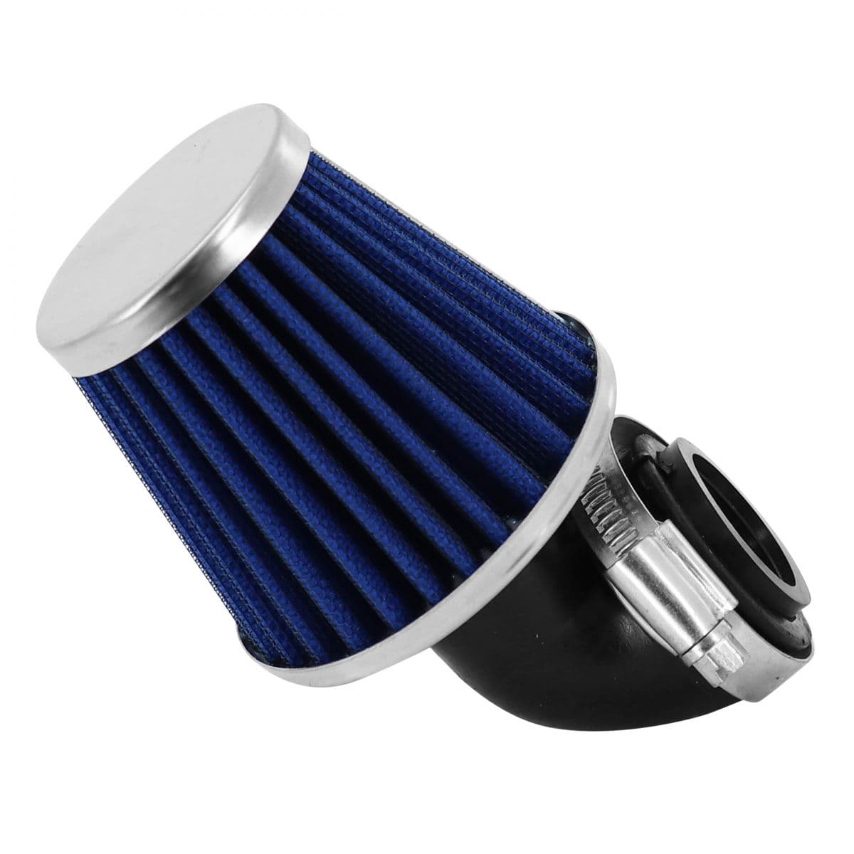 Replay - Filtre À Air Phva / Phbn - Replay Kn Middle Fc 28 / 35mm Coudé 90 Degrés Chromé / Bleu