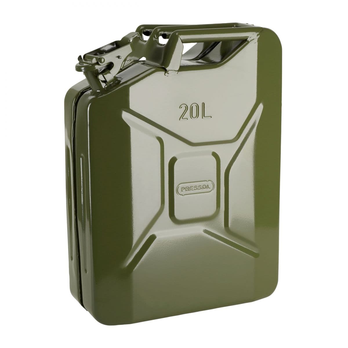 Pressol - Jerrycan / Bidon Essence 20l Métal Vert Armée Type Us - Pressol