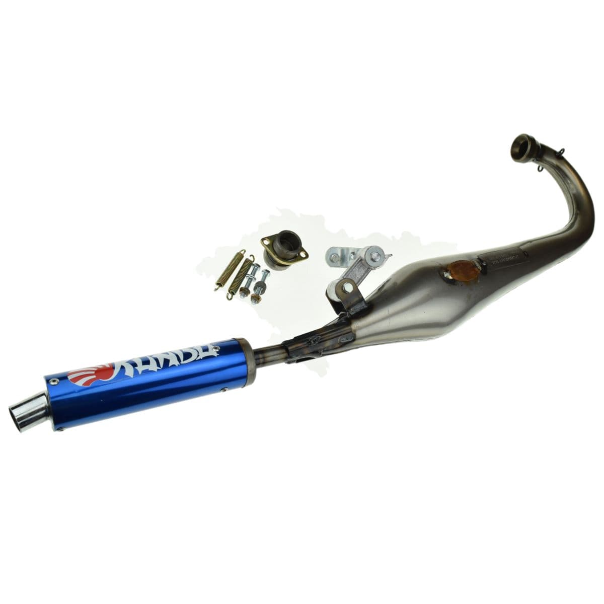 Kundo - Pot Mbk 51 Bras Rond - Paiolini Long Verni Articulé Silencieux Bleu