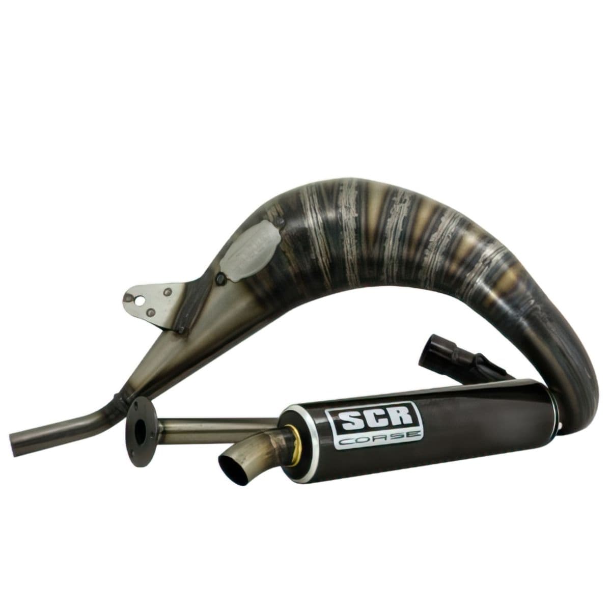 Scr Corse - Pot Passage Haut Droit Sherco Sm / Enduro 50 / 70cc Avant 2019 - Handmade Cross Noir Scr Corse