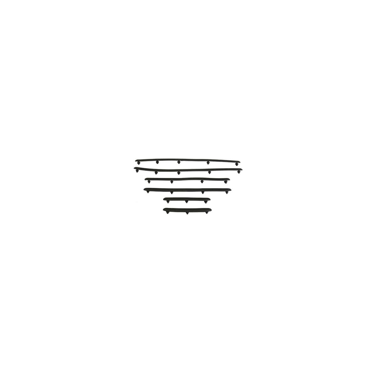 Piaggio - Kit Profil/baguettes De Marche Pied Origine Piaggio 50 125 Liberty 1998/2005