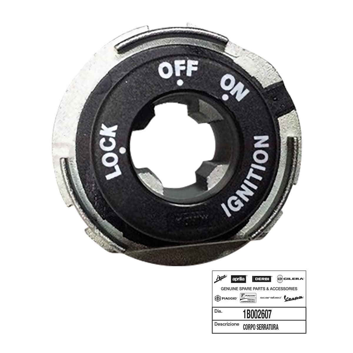 Piaggio - Corps De Serrure Origine Piaggio 50 Zip, Nrg, Typhoon, 50-125 Vespa Lx, Liberty, Fly, 125-250-400 X-evo, X8, Beverly, 125-250-30