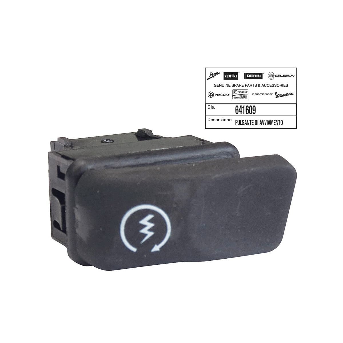 Piaggio - Bouton Demarrage Origine Piaggio 50 Typhoon 2018/, 125-250-300 Mp3, X7, Vespa Gts/aprilia 50 Sr Motard 2018/ --