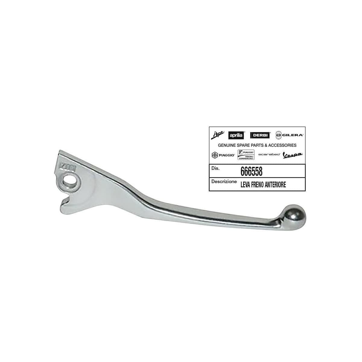 Piaggio - Levier De Frein Droit Origine Piaggio 50-125 Fly, Liberty, Vespa Primavera, Sprint