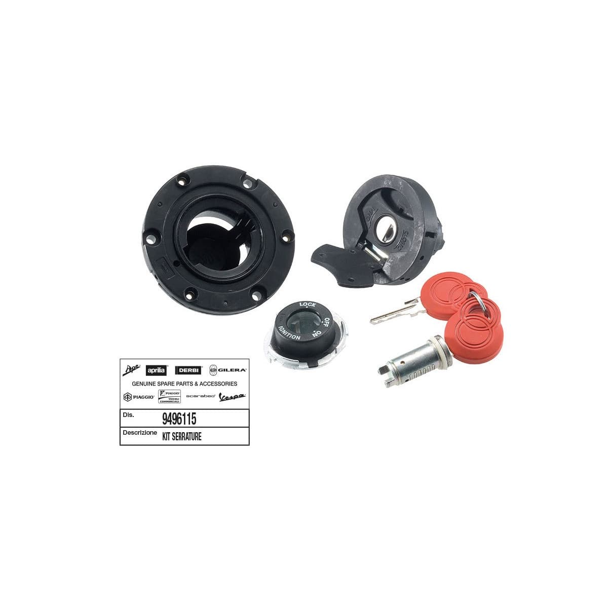 Piaggio - Contacteur A Cle/serrure Origine Piaggio Gilera 50 Runner 2005/