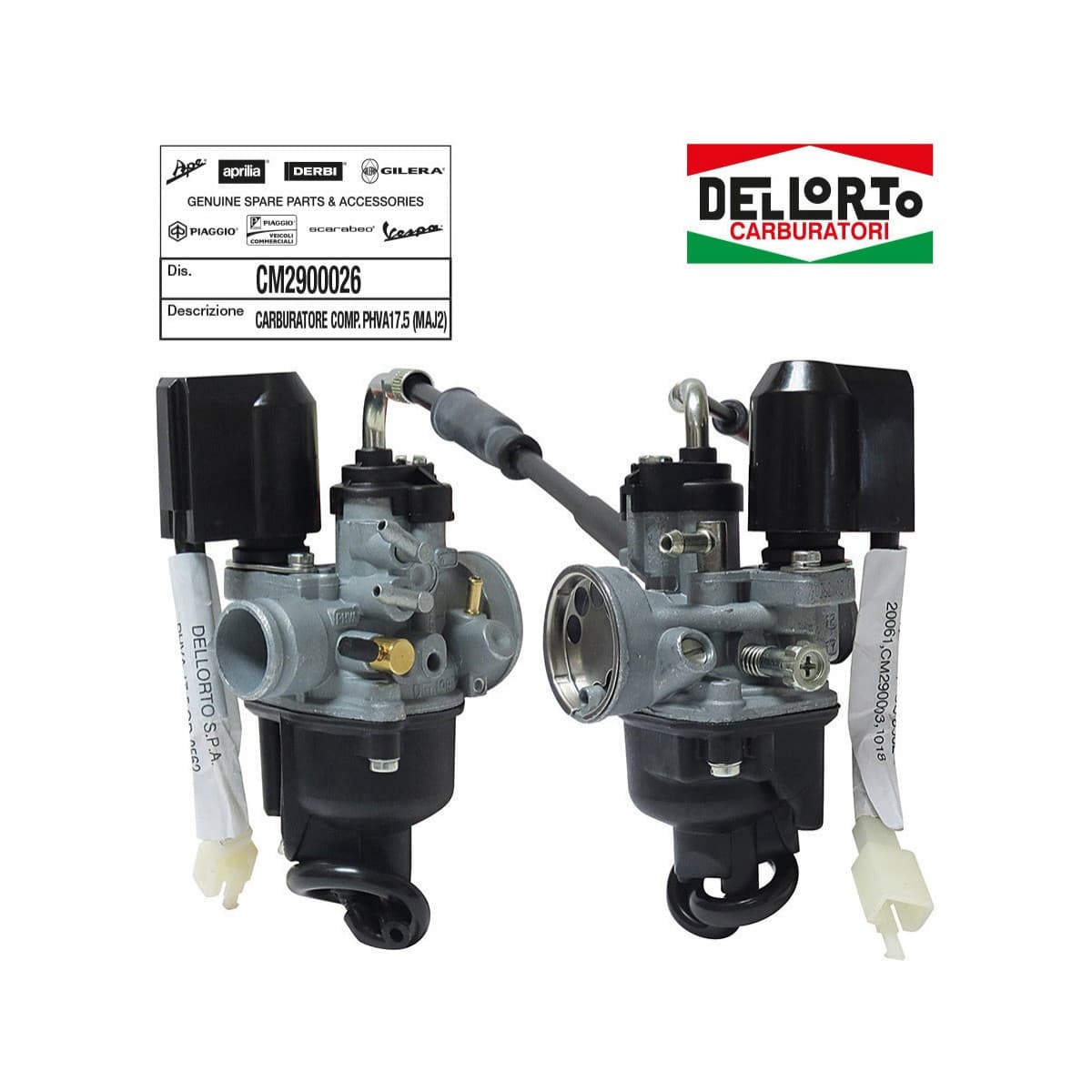 Piaggio - Carburateur (17.5) Origine Piaggio Aprilia 50 Sr H2o 2018/