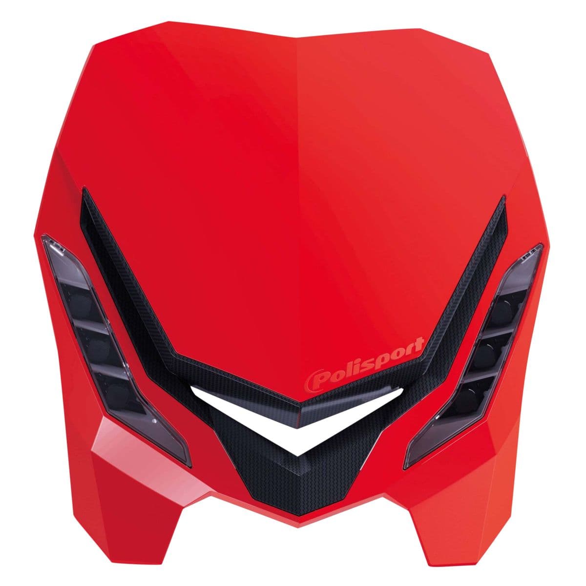 Polisport - Tête De Fourche / Plaque Phare - E-blaze À Leds Rouge Honda Cr / Noir