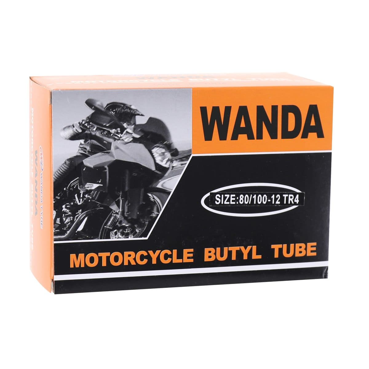 Wanda Tyre - Chambre À Air 12 Pouces 3.00x12 À 3.50x12 / 80/100x12 90/90x12 120/70x12 - Wanda Valve Droite Tr4