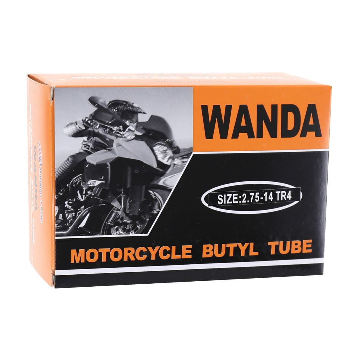 Wanda Tyre - Chambre À Air 14 Pouces 2.50x14 À 2.75x14 / 70/90x14 À 80/90x14 - Wanda Valve Droite Tr4