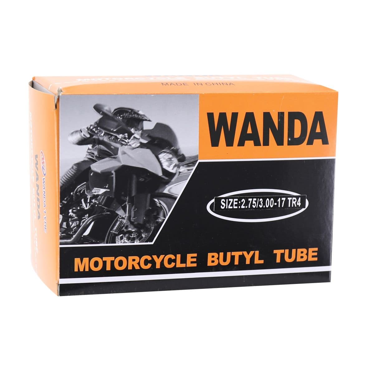 Wanda Tyre - Chambre À Air 17 Pouces 2.75x17 À 3.00x17 - Valve Droite Tr4 Wanda