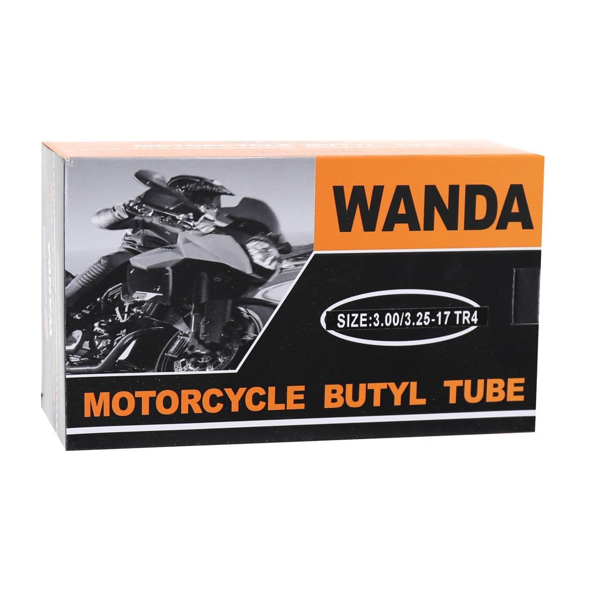 Wanda Tyre - Chambre À Air 17 Pouces 3.00x17 À 3.25x17 / 100/80x17 110/80x17 110/70x17 120/70x17 - Wanda Valve Droite Tr4