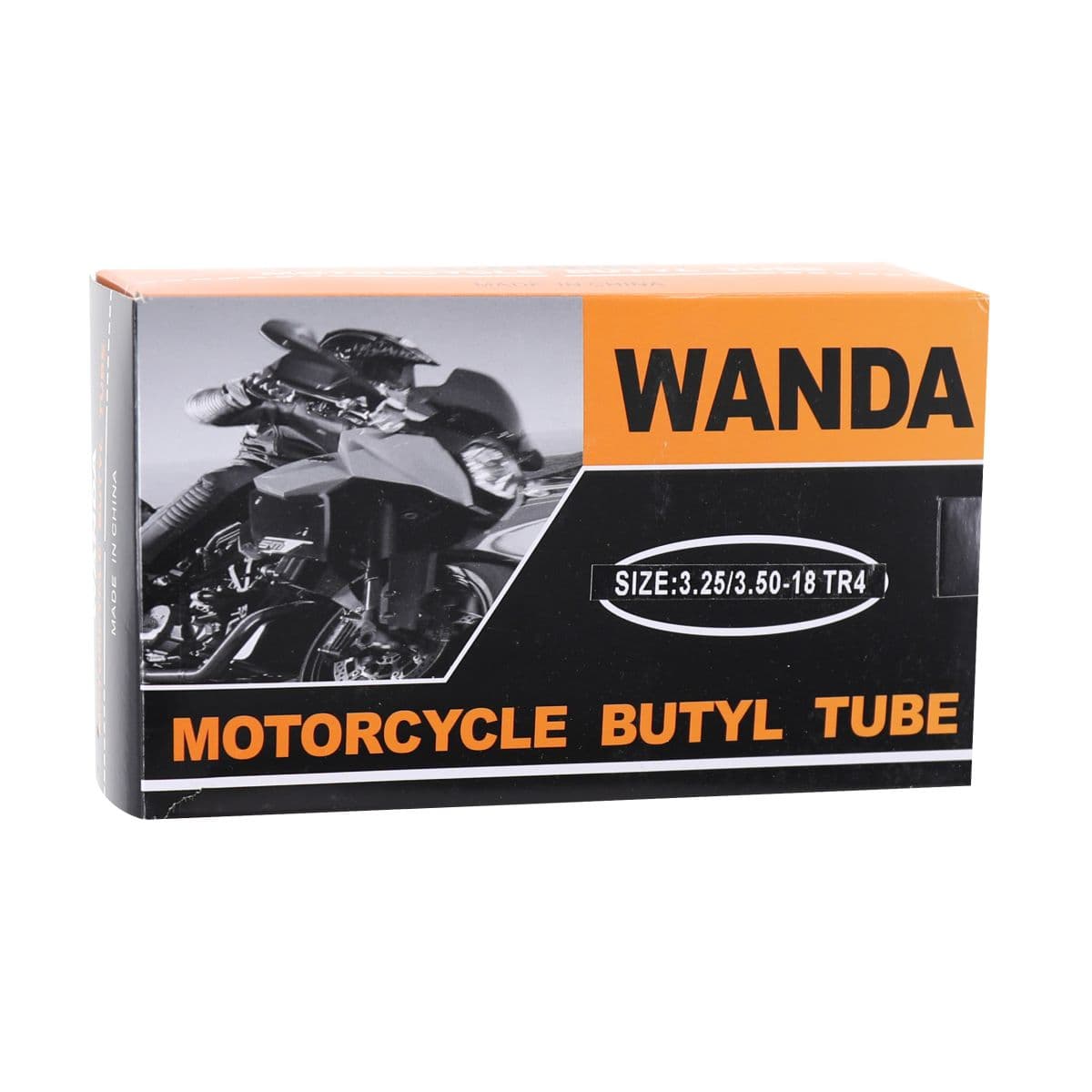 Wanda Tyre - Chambre À Air 18 Pouces 3.25x18 À 3.50x18 / 100/90x18 110/80x18 - Wanda Valve Droite Tr4
