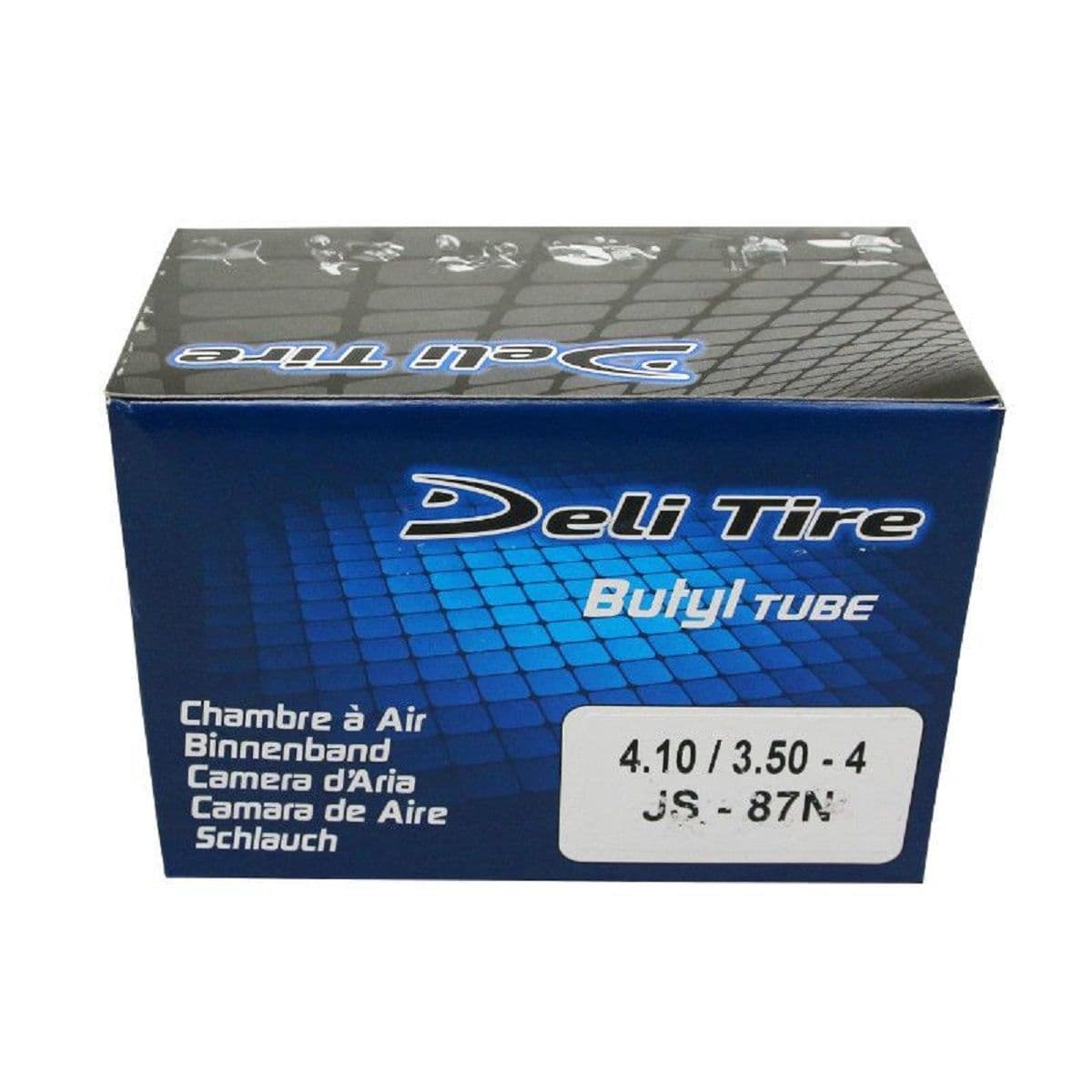 Deli Tire - Chambre À Air 4 Pouces 3.50x4 À 4.10x4 Spécial Brouette - Valve Coudée 90 Degrés Deli