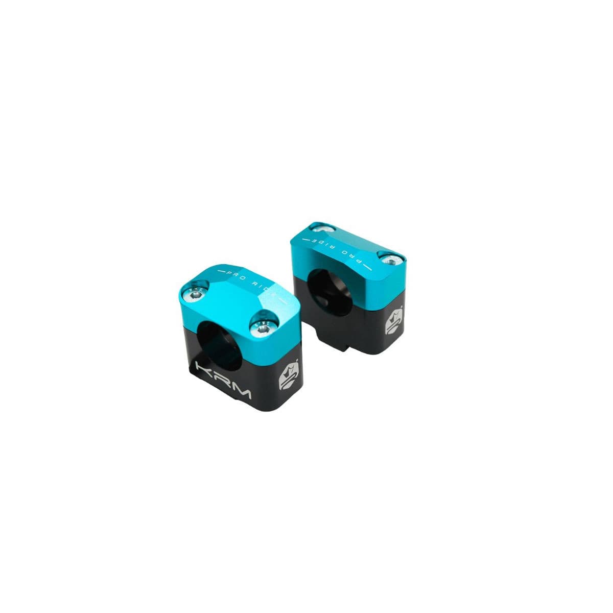 Krm Pro Ride - Surpontets Krm Pro Ride Pour Guidon Diamètre 28,6 Mm En Aluminium Cnc Turquoise/noir.