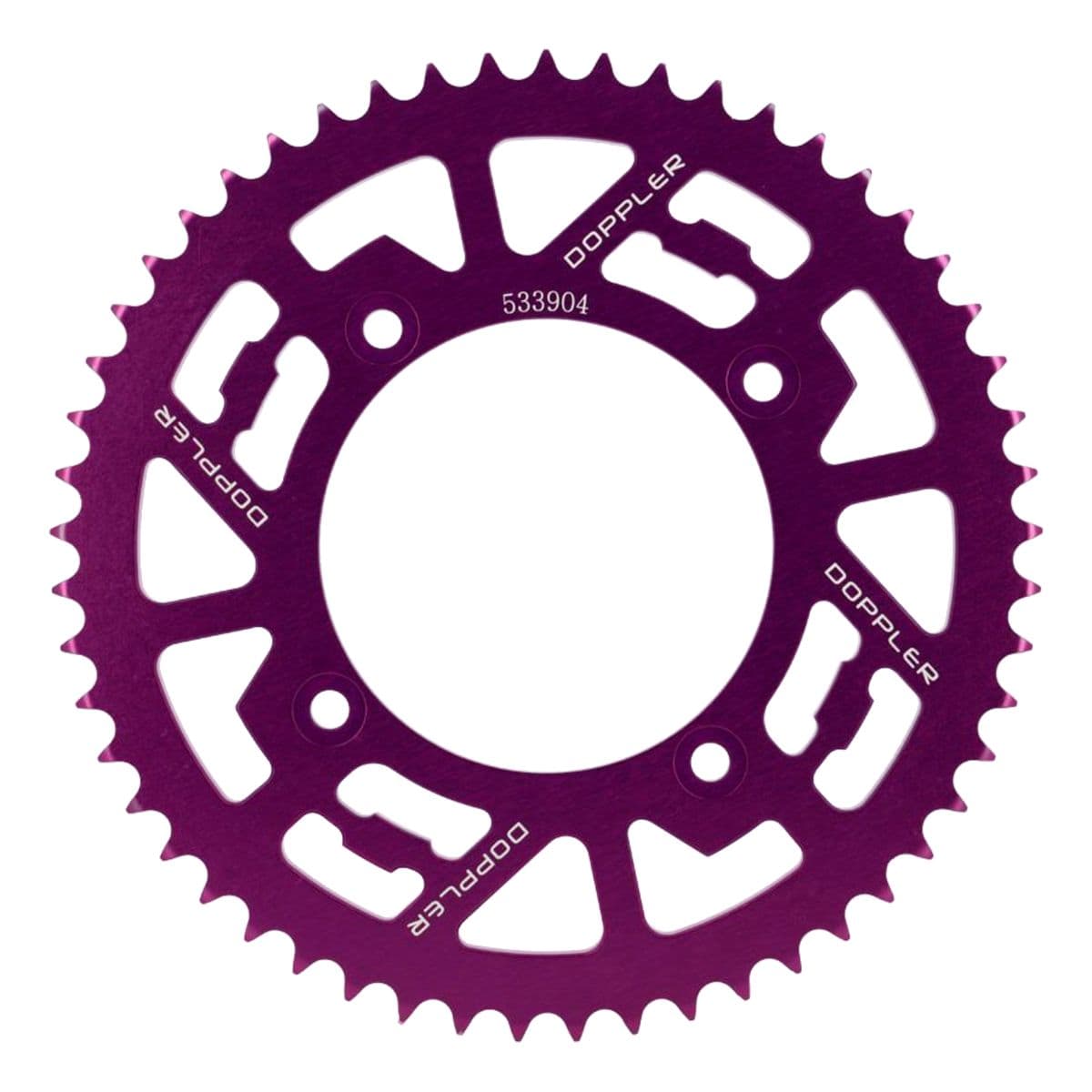 Doppler - Couronne 53 Dents Beta Rr Sm / Factory - Alésage 100mm 4t / Pas 428 - Doppler - Alu Violet