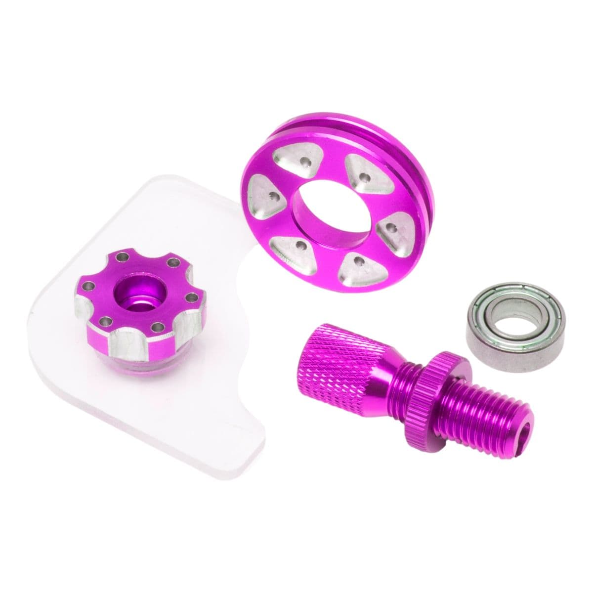 Terzo - Roulette Et Roulement De Poignée De Gaz Terzo Avec Couvercle Transparent Et Tendeur - Violet