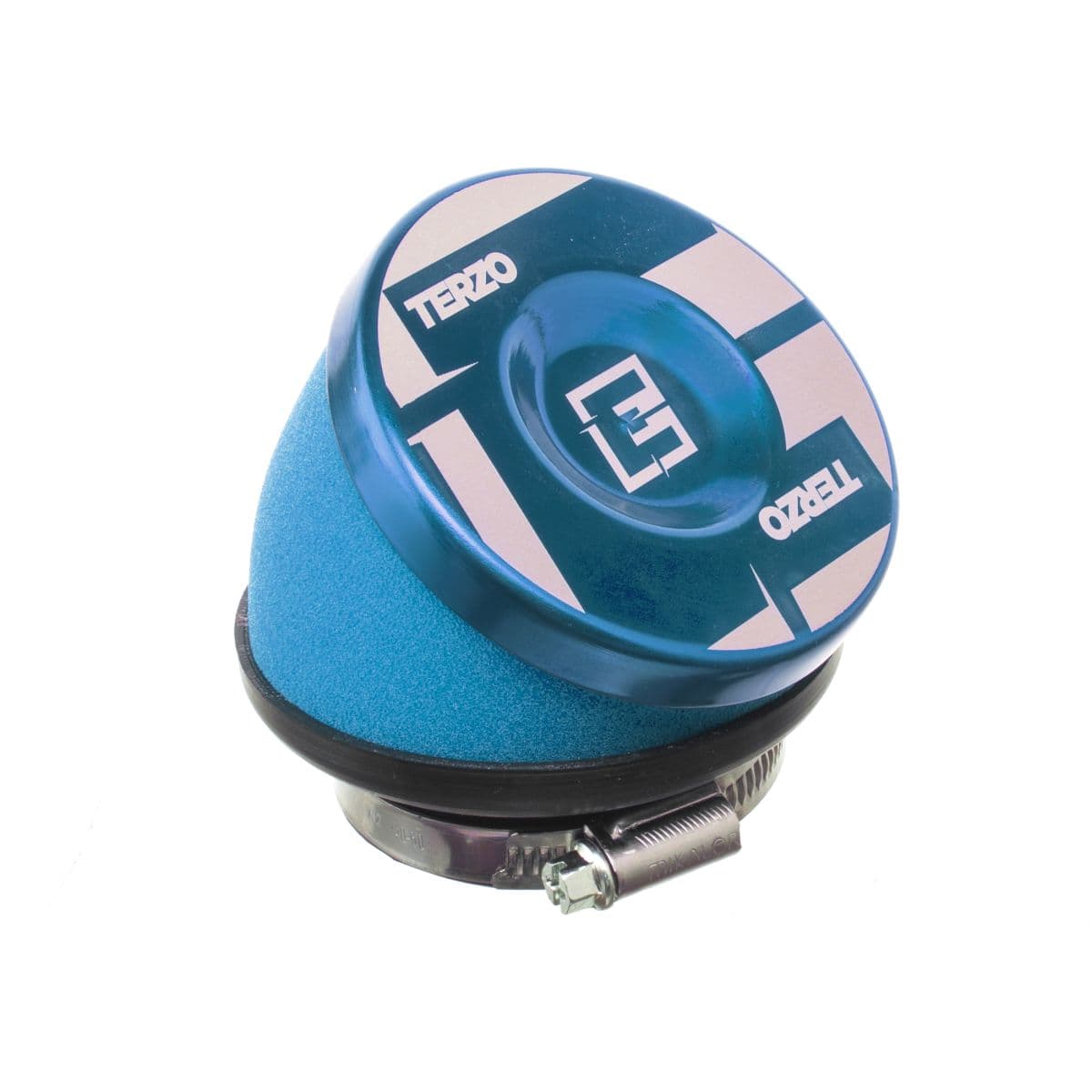 Terzo - Filtre À Air Coudé Diam. 54mm - Terzo Power - Bleu