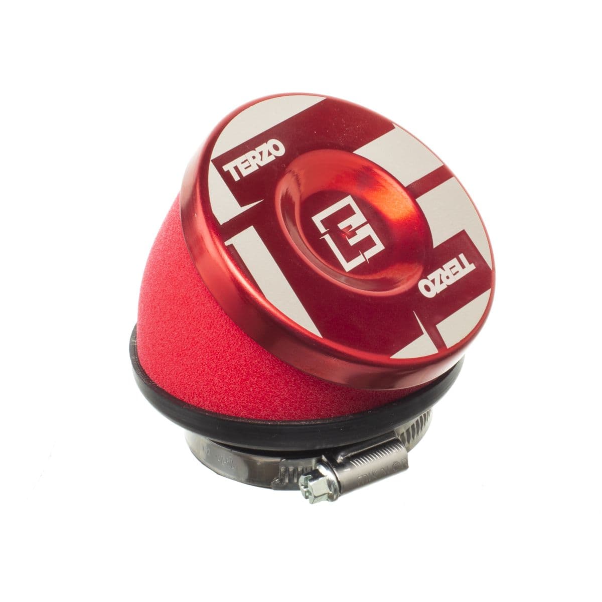 Terzo - Filtre À Air Coudé Diam. 49mm - Terzo Power - Rouge