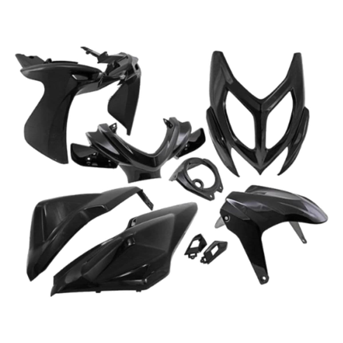 Allpro - Kit Carénage All Pro 9 Pièces Mbk Nitro /yamaha Aerox Noir