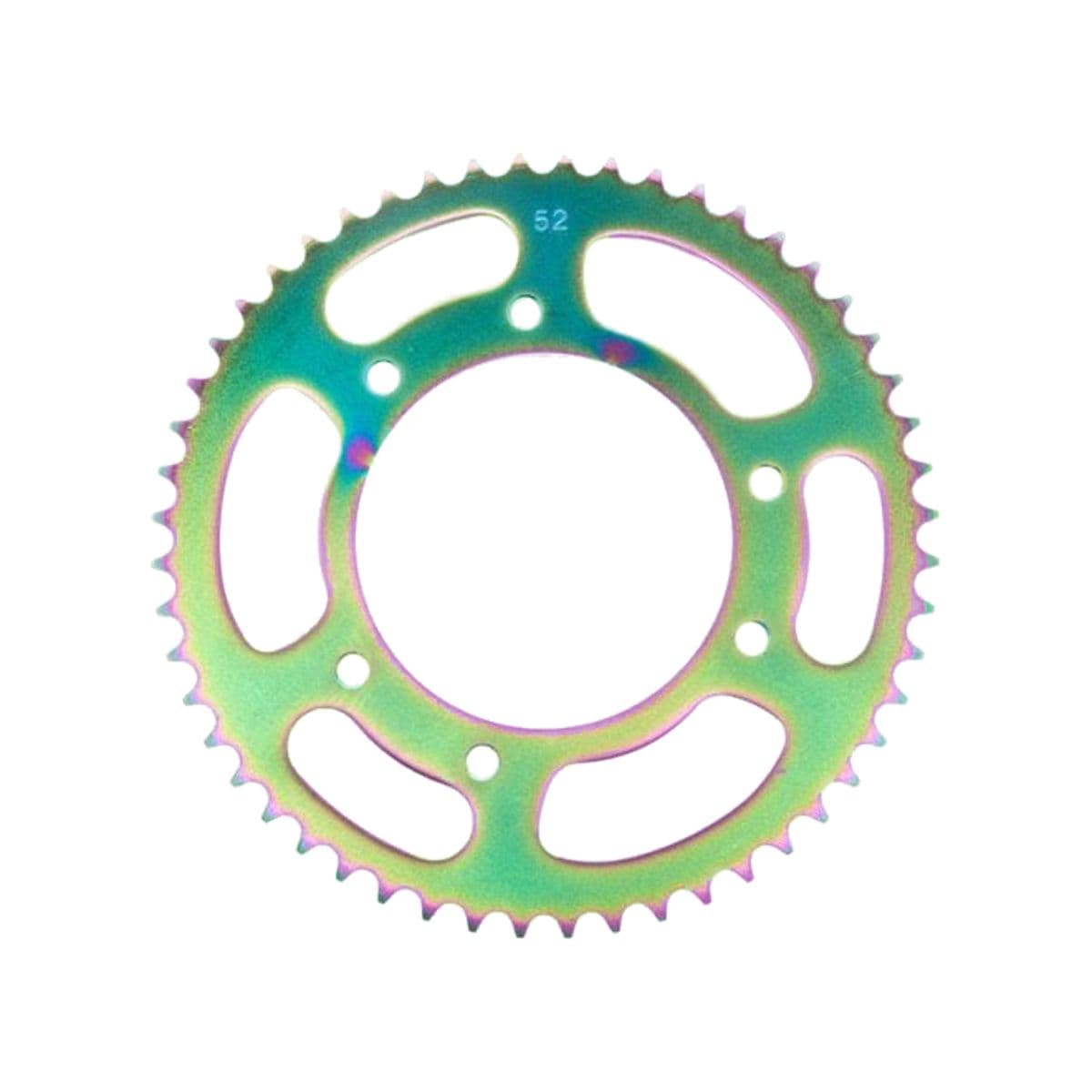 Watts - Couronne Acier 420 - 52 Dents Derbi Drd Pro - Racing Titane Bleu