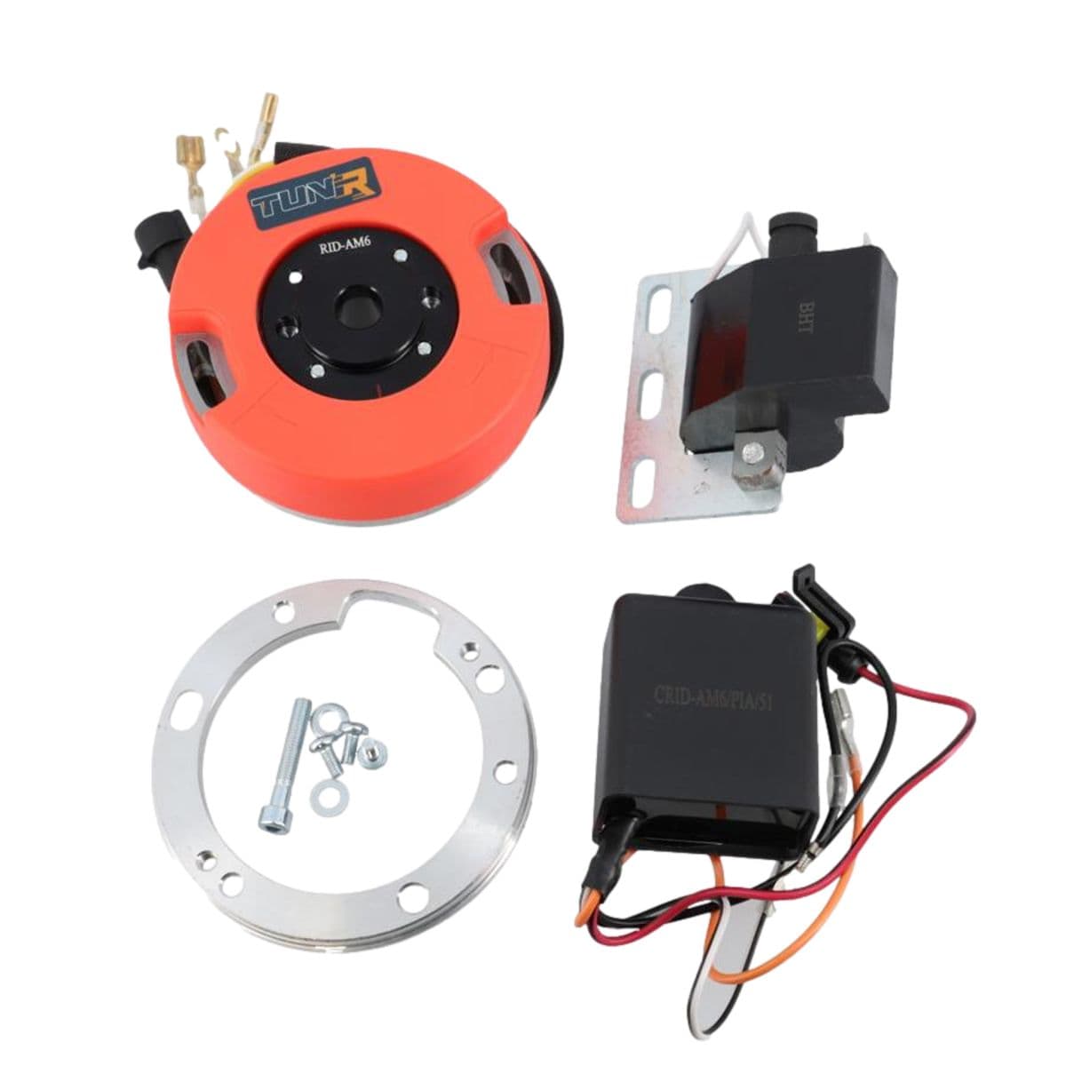 Tun'r - Allumage Rotor Interne Digital Tunr Minarelli Am6 Orange (avec Lumière)