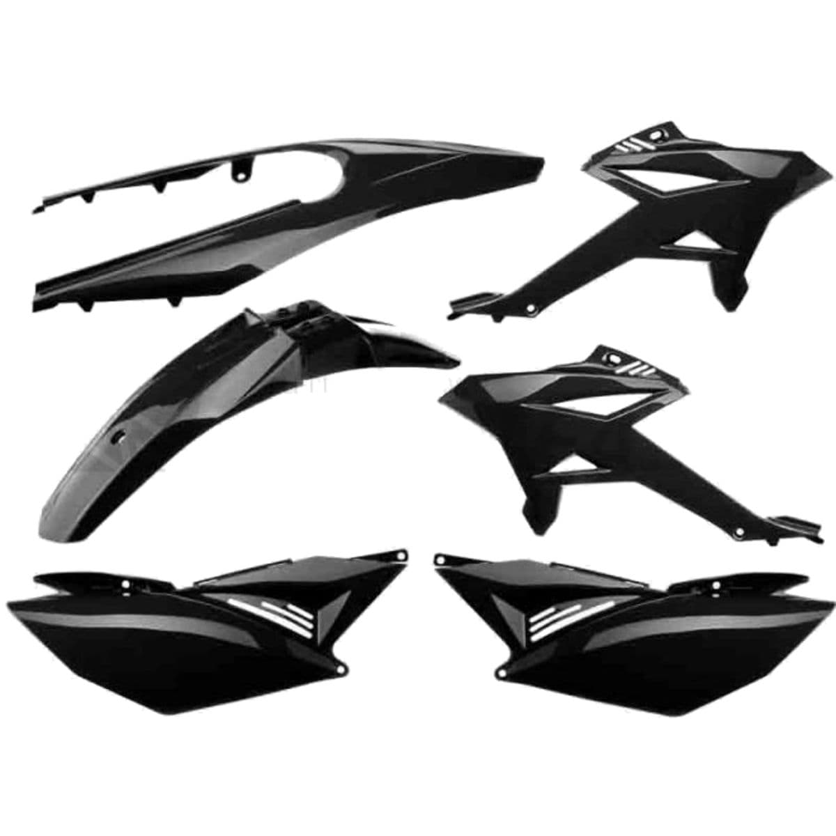 Watts - Kit Carénage Watts Beta Rr Après 2012 Noir 6 Pièces