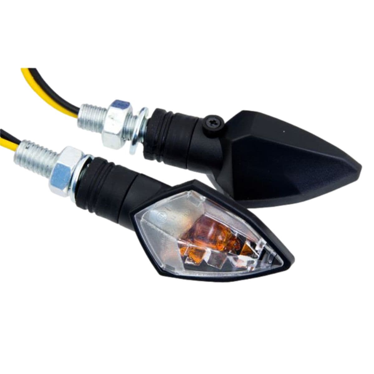 Watts - Clignotants Watts Rubis Noir Transparent – Homologués (paire)