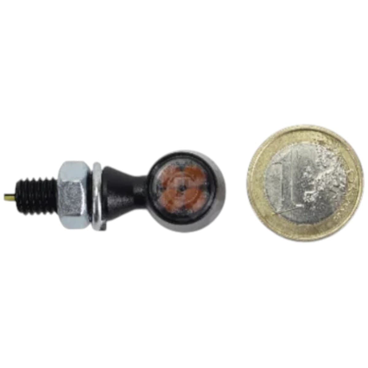 Rbmax - Paire De Clignotants Leds Alu Cnc Rb Max Piccolo Homologué Noir