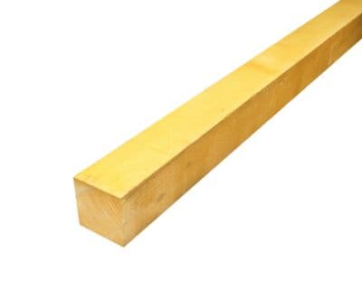 Chevron Bois Traité Classe 2 - 100x100 mm (3 m) - Sapin/Épicéa Structurel