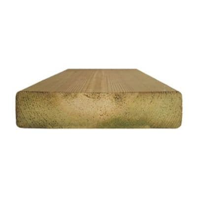 Pack 6 Lames Terrasse Pin Autoclave Classe 4 - 25x140x1200 mm - Bois Extérieur
