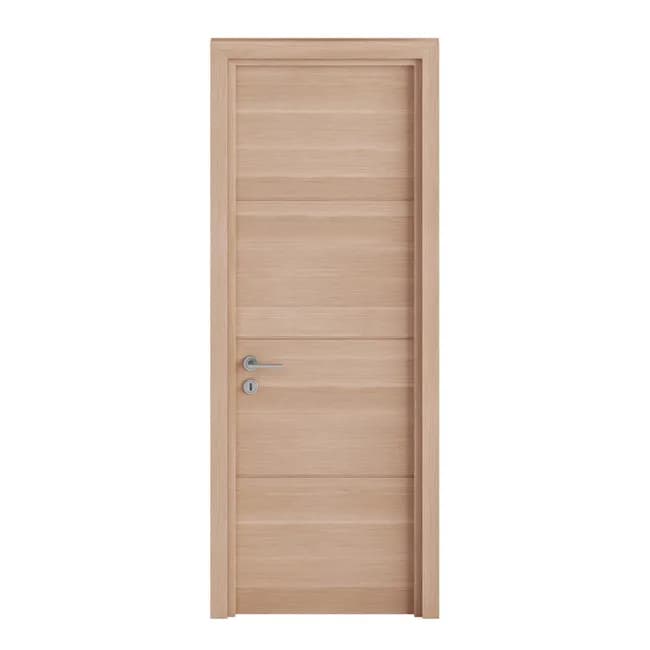 Bloc-porte Isothermique Bois Madrid 204x73 cm, Poussant Droit