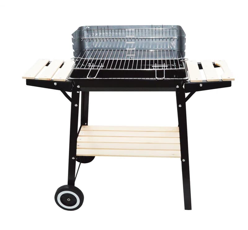 Barbecue mobile au charbon de bois 48 x 28 cm TABARANO