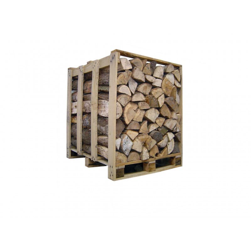 Palette de 1st de bois de 33 cm de chauffage (MĂ©lange HĂȘtre, ChĂȘne) sec sĂ©choirs - prĂȘt Ă l'emploi