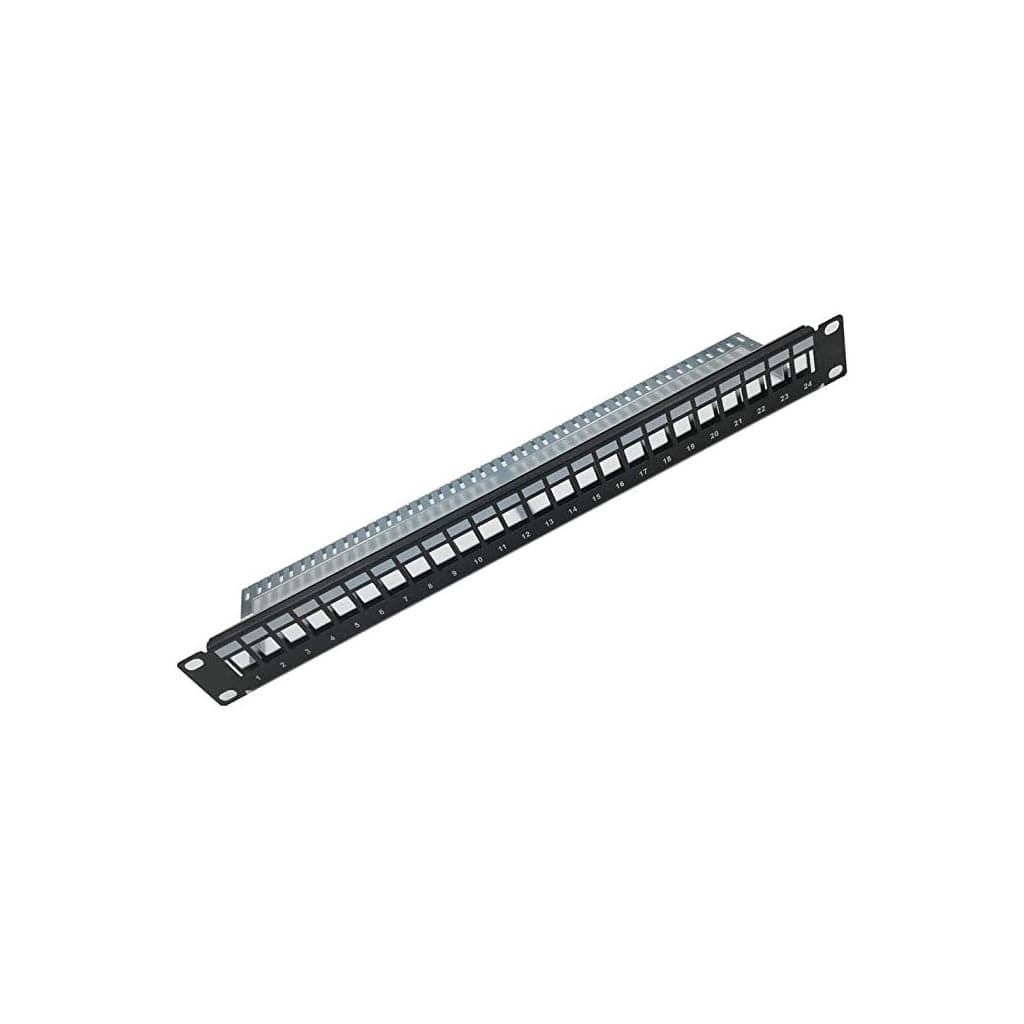 Panneau de brassage rack 19' 24 ports - 1U - 1100209 | Kimex International