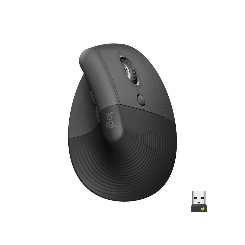 Logitech Souris LIFT RIGHT VERTICAL ERGO Bluetooth - Graphite