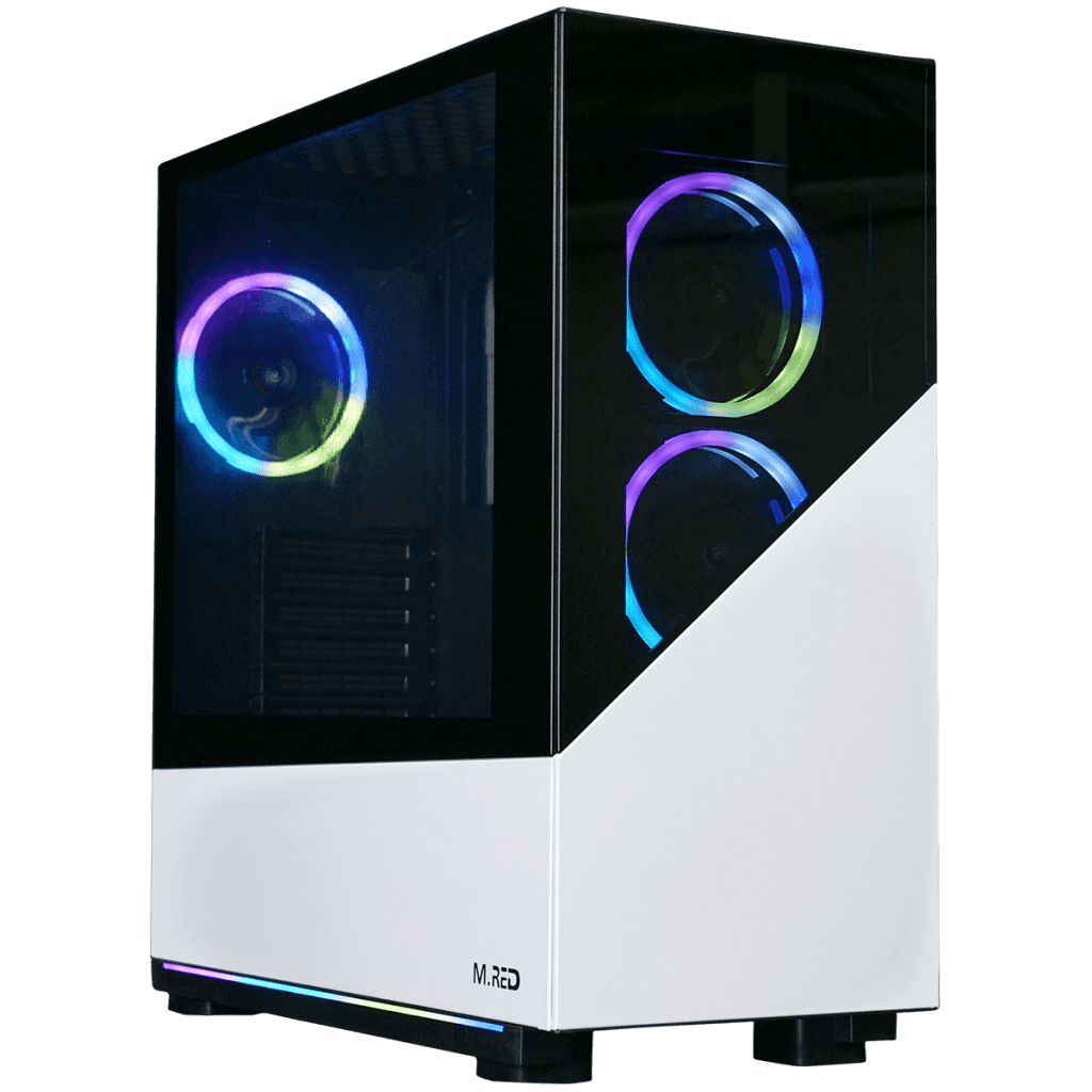 ELITE WHITE Rainbow ARGB MR-007 - MT - Sans Alim - ATX - MR007 | M.RED
