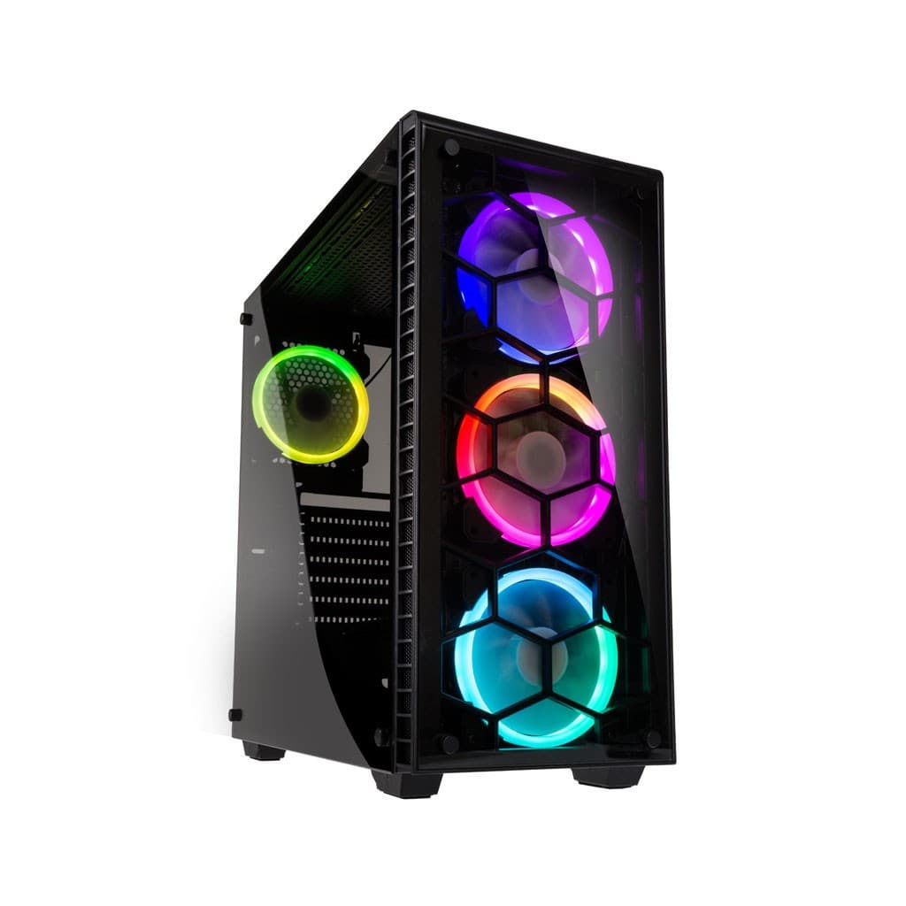 Observatory RGB Black - MT - E-ATX - Verre trempé - OBSERVATORYRGB | Kolink