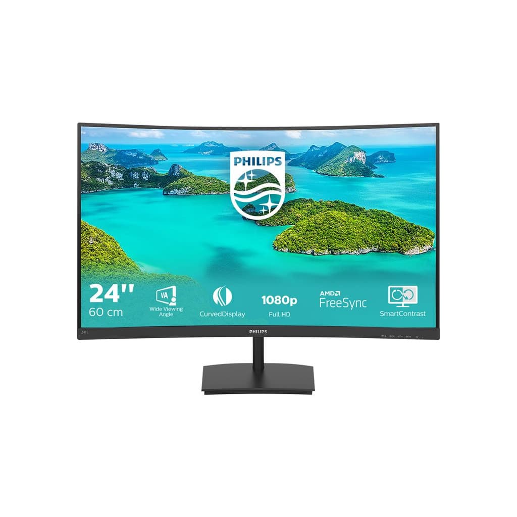 241E1SCA - 00 - 24"CURVE - VA - 4ms - FHD - HDMI - VGA - FS - 76Hz - 241E1SCA00 | Philips