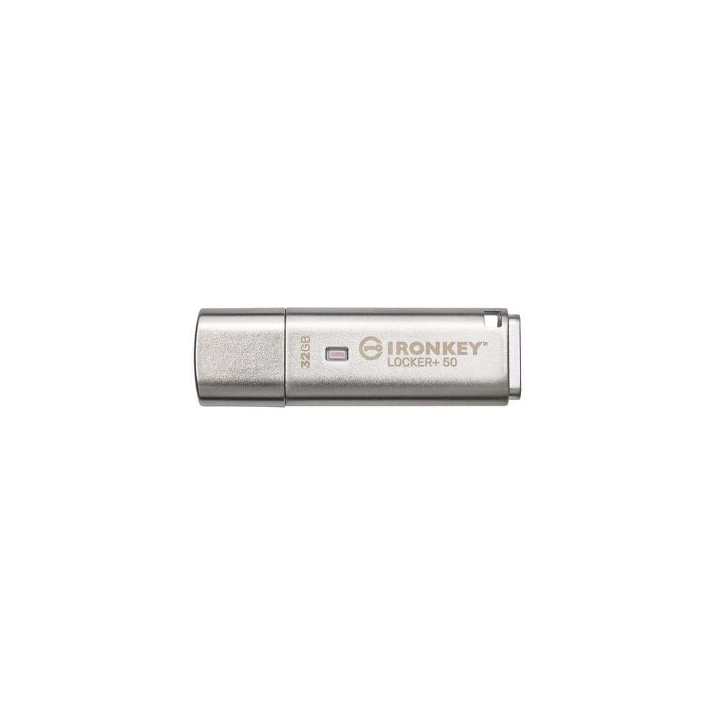 Clé 32Go USB 3.2 IronKey Locker+ 50 IKLP50 - 32GB - IKLP5032GB | Kingston