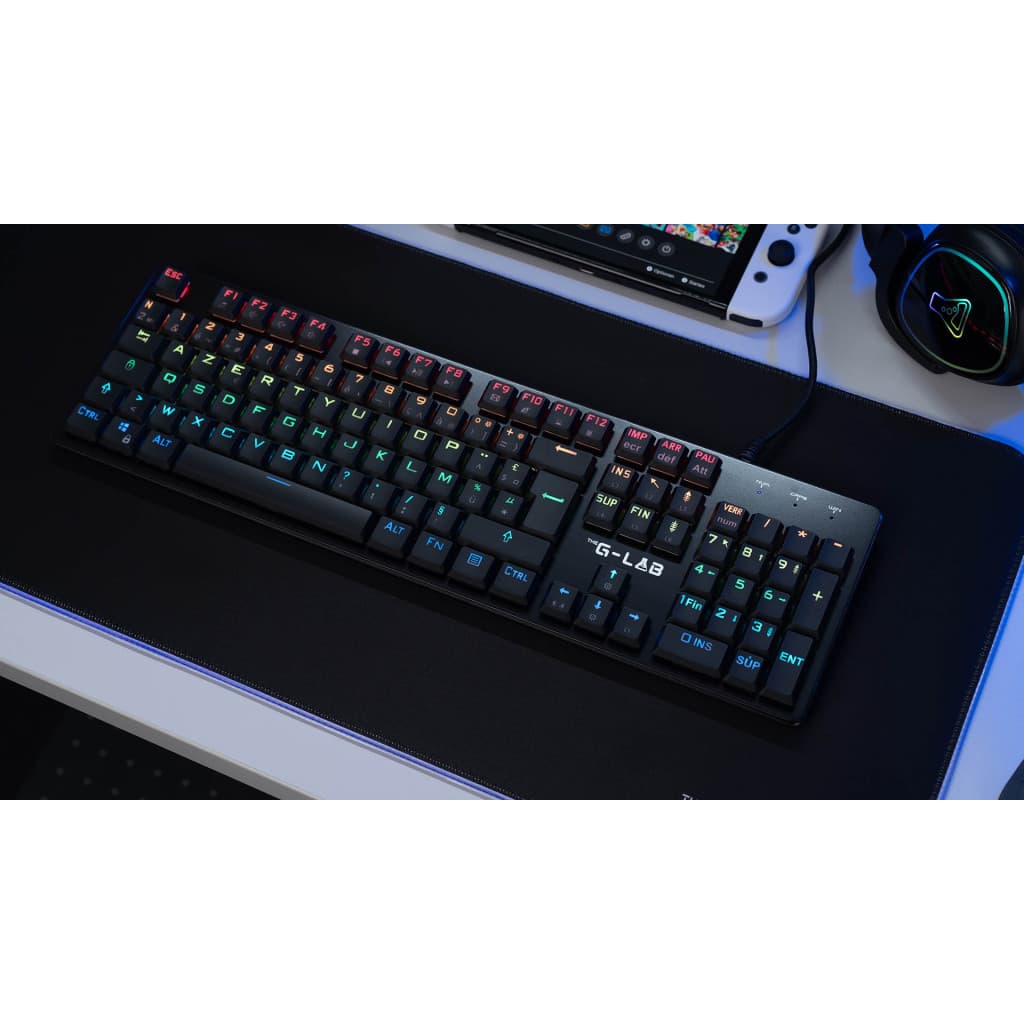 Keyz Platinium - Noir - RGB - Filaire - KEYZPLATINIUMFR | The G-LAB