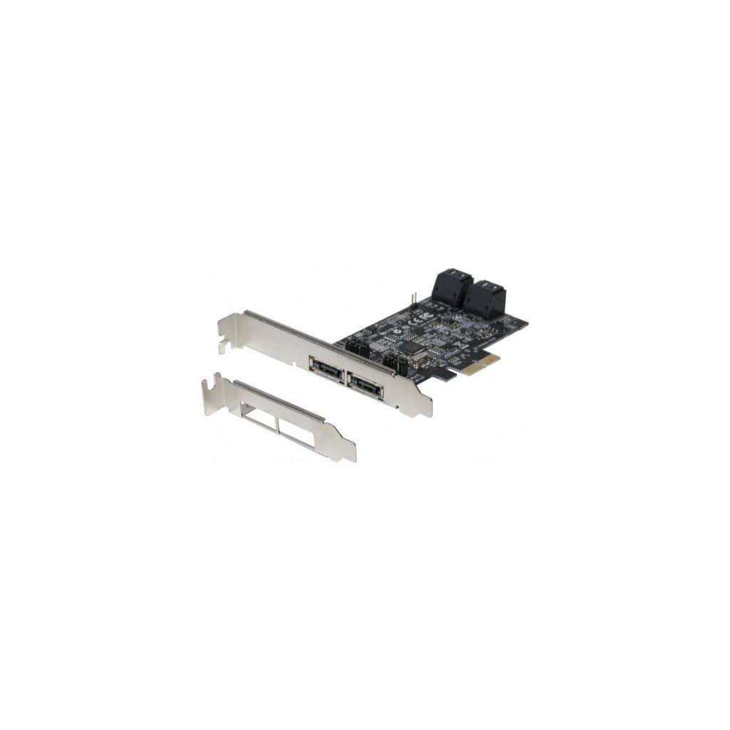 PCI-E SATA III 6GB - s 4 port internes + 2 eSATA - 306084 | Dexlan