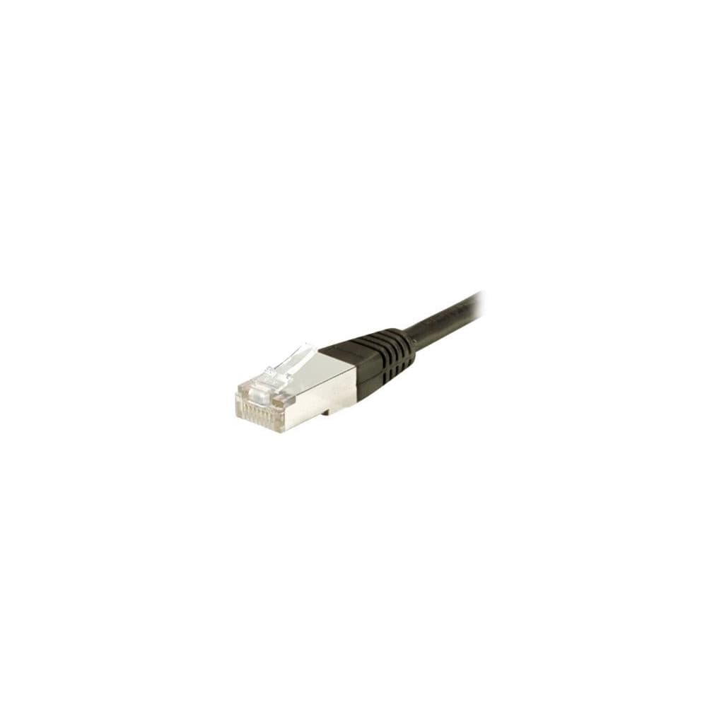Cordon RJ45 CAT 6 F - UTP noir - 0,5 m - ECF234220 | Générique
