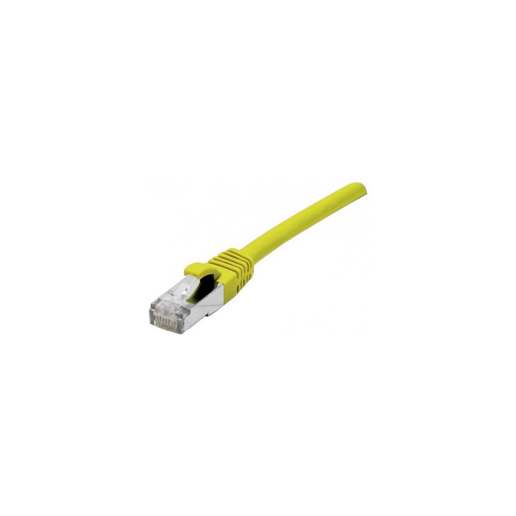 Cable Cat.6A S - FTP LS0H jaune Snagless - 0.5m - 858419 | Dexlan