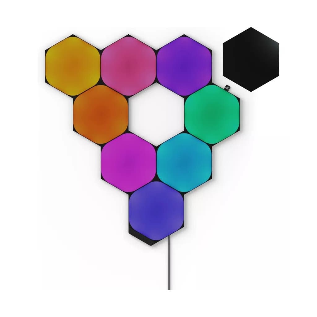 Shapes Black Hexagons Starter Kit - 9 pièces - NL420102HX9PK | Nanoleaf